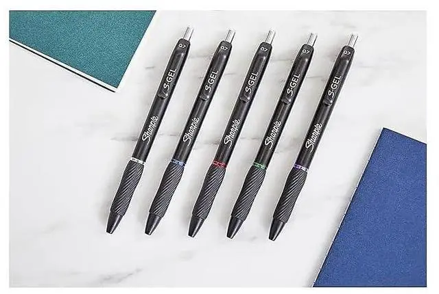 Alt view image 3 of 3 - ® S-Gel Fashion Barrel Gel Pens, Medium Point, 0.7 mm, Assorted Barrel, Assorted Ink, Pack Of 12 Pens
