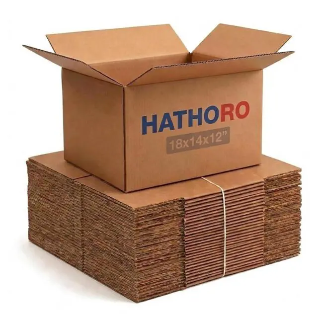 Main image of Medium Moving Boxes, 18"L x 14"W x 12"H (25 Pack) | Corrugated Cardboard Boxes for Shipping, Packing, Mailing and Storage, Multi-Purpose
