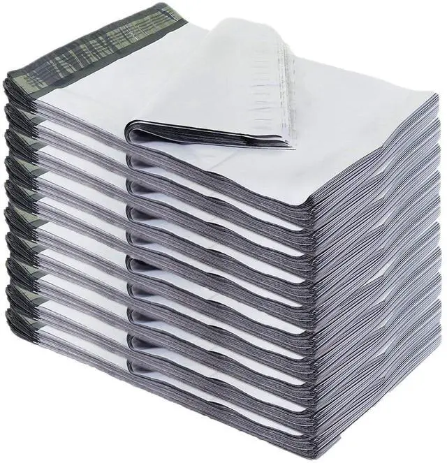 Alt view image 3 of 7 - Poly Mailers 10 x 13 Inch #4, White, 1000-Pack, Strong Self-Seal, Waterproof Shipping Bags, For Clothing, T-Shirts, Books, E-Commerce Packaging