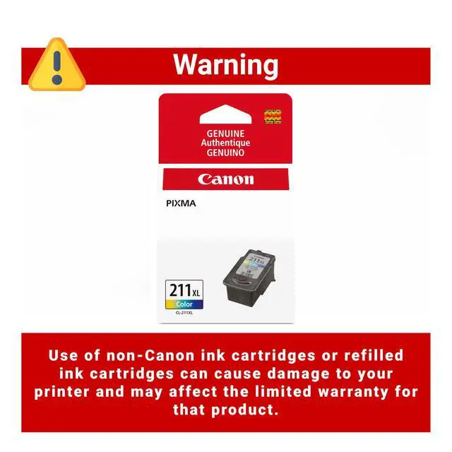 Alt view image 6 of 7 - CL-211 XL Genuine Color Ink Cartridge, Compatible with MX330, MP240/250/270/280/480/490/495, iP2702, MX340/350/320/410/420