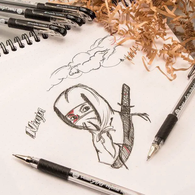Alt view image 2 of 2 - Arts Hybrid Technica 0.5 mm Pen, Extra Fine Point, Black Ink, 1 Pack (KN105BPA)
