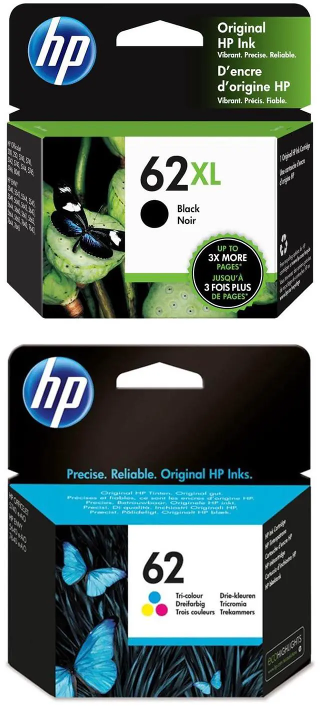 Main image of 62XL Blk/62 CMY Original Ink Bundle for Envy 5540/7640, OfficeJet 5740