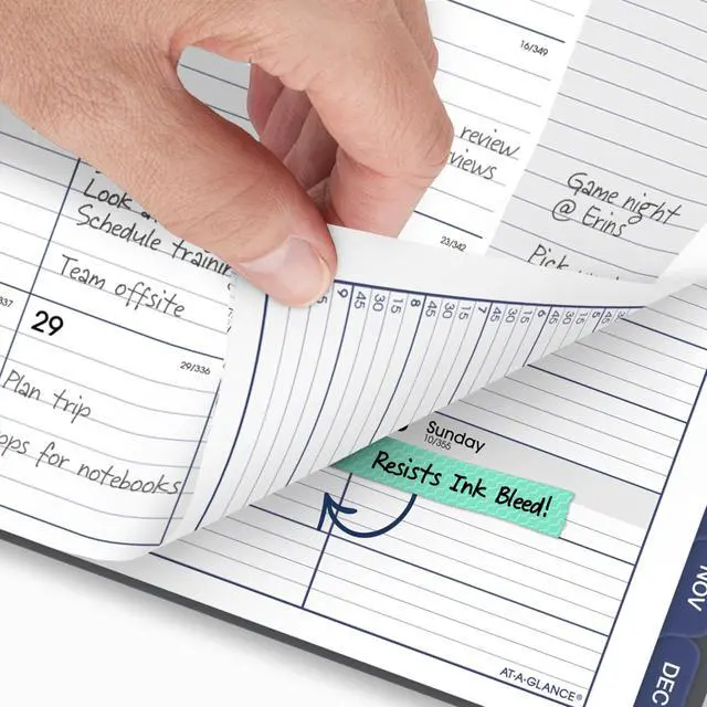Alt view image 4 of 7 - 2027 Appointment Book Planner, Weekly & Monthly, 8.5" x 11", Quarter-Hourly, DayMinder, Gray (GC5200727)
