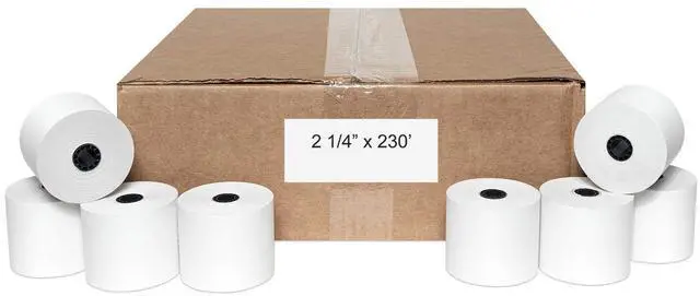 Main image of Thermal Paper Rolls Pack of 50 Made In USA (2 1/4'' x 230')
