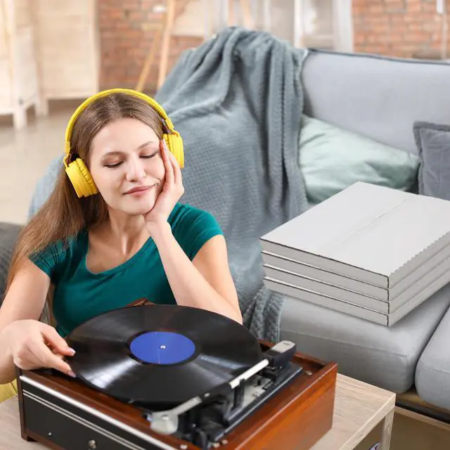 Alt view image 7 of 7 - 100 Pack - 45RPM Strong Record Mailer Boxes | 7.5" x 7.5" x 1" | Height-Adjustable - Perfect for Mailing 45RPM Records, Record Album Mailer, Album Box