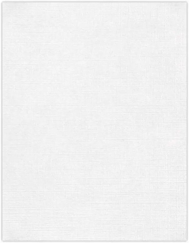 Main image of 8.5" x 11" Paper | Letter Size | White Linen | 24lb. (60lb. Text) | 250 Qty