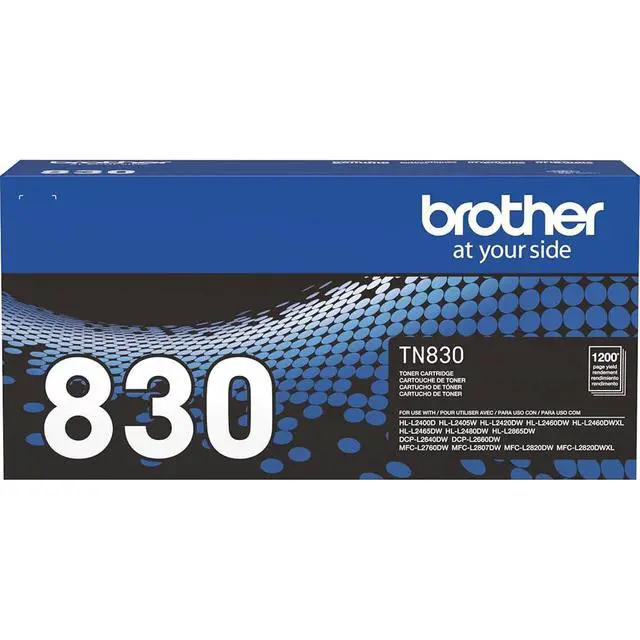 Alt view image 2 of 7 - Genuine TN830 2-Pack Standard Yield Black Toner Cartridge, for MFC-L2820DW, MFC-L2880DW, HL-L2460DW, MFC-L2900DW, HL-L2480DW, MFC-L2760DW, Bundle with Deco Essentials Printer eBook