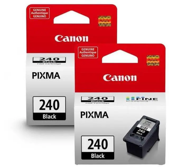 Main image of PG-240 Black Ink Cartridge 2 Pack | Compatible PIXMA MG3620, MG3520, MX532, MX472, TS5120 & More | Standard Yield Black Ink for Crisp, Professional Prints