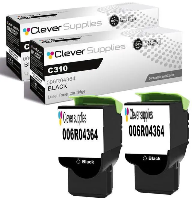 Main image of CS Replacement Compatible with Xerox C310 Toner Cartridge 006R04364 to use | C315 (Black, 2-Pack)