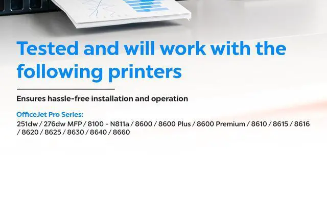 Alt view image 2 of 5 - 950XL 951XL Replacement Combo Pack Ink Cartridges for HP Officejet Pro 251dw, 276dw MFP, 8100, 8600, 8610, 8615, 8616, 8620, 8625, 8630, 8640 Printers (2 Black, 1 Cyan, 1 Magenta, 1 Yellow)