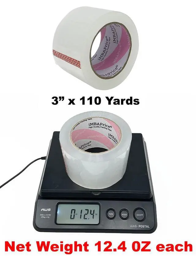 Alt view image 2 of 7 - 3 Inch Clear Packing Tape, 24 Rolls x 110 Yards Long Bulk Pack | Extra Wide, Heavy Duty, Strong Adhesive, For Moving, Mailing & Office Use