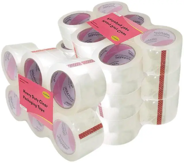 Main image of 3 Inch Clear Packing Tape, 24 Rolls x 110 Yards Long Bulk Pack | Extra Wide, Heavy Duty, Strong Adhesive, For Moving, Mailing & Office Use