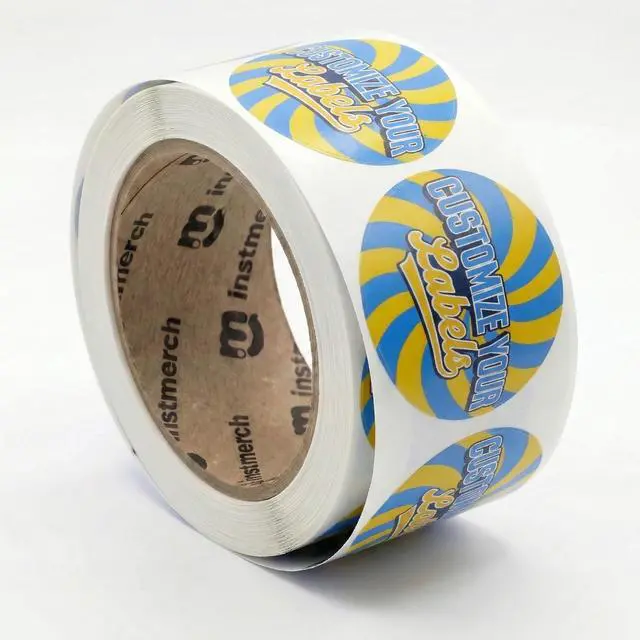 Main image of Custom Oval Stickers, Label Rolls for Business (Oval) | Custom logo stickers Oval, Customized stickers, Oval Sticker roll, Custom office labels & stickers, Custom vinyl stickers