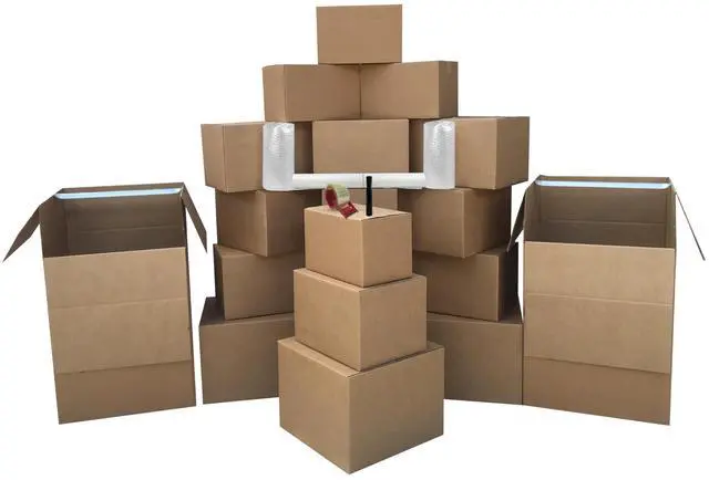 Main image of Moving Box Kits, Wardrobe Moving Boxes Kit #2 | 2-3 Bedrooms, Small Spaces, Includes All Boxes & Supplies, Quick & Painless Move