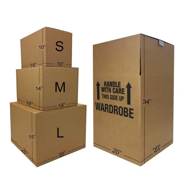 Alt view image 2 of 6 - Moving Box Kits, Wardrobe Moving Boxes Kit #2 | 2-3 Bedrooms, Small Spaces, Includes All Boxes & Supplies, Quick & Painless Move