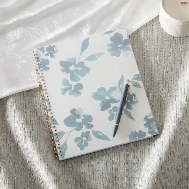 Alt view image 2 of 7 - 2025-2026 Weekly & Monthly Academic Planner, 8.5"x11", Bakah Blue | July 2025 - June 2026, Flexible Cover, Wirebound, Storage Pocket, Academic Year