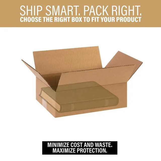 Alt view image 2 of 3 - Bundle Of 25 Basic Corrugated Shipping Boxes (12 x 8 x 4")