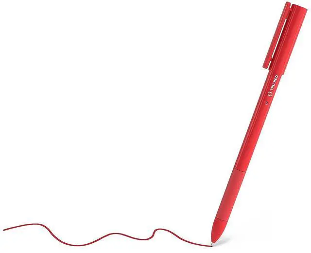 Alt view image 3 of 5 - Ballpoint Pens with Grip, Medium 1.0mm, Red Ink, 36-Pack | Comfortable writing pens for everyday office and classroom use