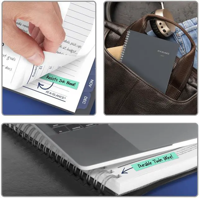 Alt view image 5 of 7 - 2027 Planner, Weekly & Monthly, 5" x 8", DayMinder, Gray (GC2000727)