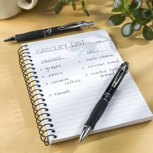 Alt view image 4 of 5 - SARASA X10 Retractable Gel Pen, Black Ink, 0.7mm, 12-Pack | Rapid-Dry Ink, Smooth, Smear-Resistant, Wide Barrel, Ideal for Left-Handed Writers, Note-Taking, Medium Point Tip (42610)
