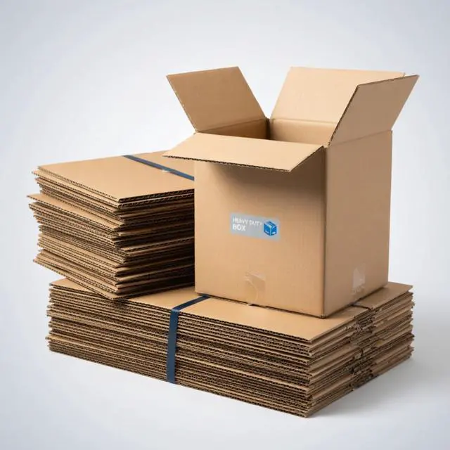 Alt view image 2 of 5 - Small Boxes 12"L x 9"W x 9"H (25-Pack) | Kraft Corrugated Cardboard Shipping Boxes for Packing, Moving and Storage, Multi-Purpose