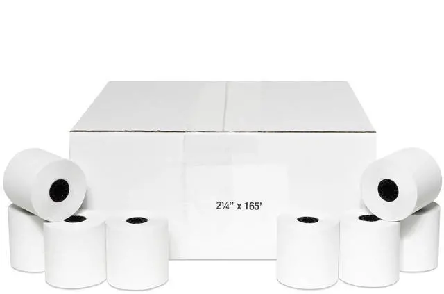 Main image of 2-1/4 X 165 Thermal Paper Rolls Sharp Cash Register (50 Rolls)