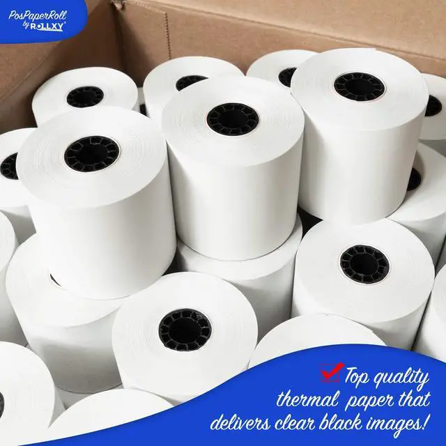 Alt view image 2 of 5 - 2-1/4 X 165 Thermal Paper Rolls Sharp Cash Register (50 Rolls)