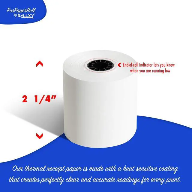 Alt view image 3 of 5 - 2-1/4 X 165 Thermal Paper Rolls Sharp Cash Register (50 Rolls)
