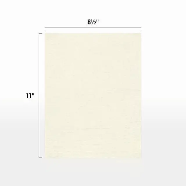 Alt view image 2 of 6 - 8.5" x 11" Paper | Letter Size | Natural Linen | 80lb. Text | 250 Qty