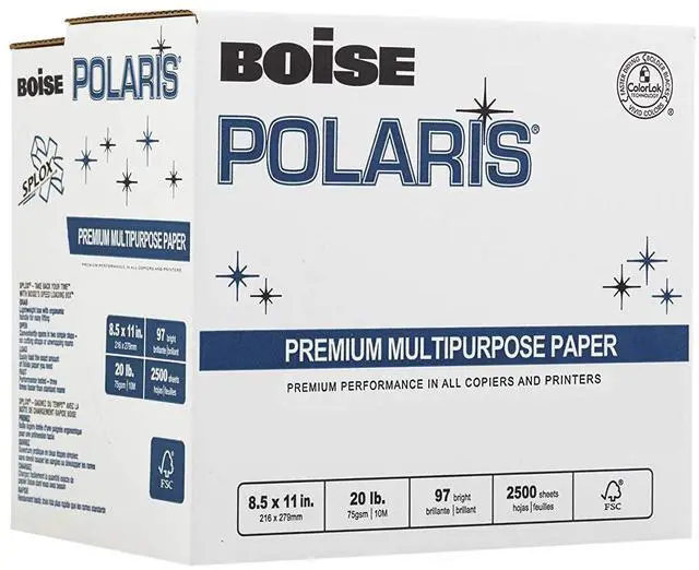 Main image of Premium Multipurpose Copy Paper | 8.5" x 11" Letter | SPLOX (Easy carry box) | 97 Bright White, 20 lb. | Reamless (2,500 Sheets)