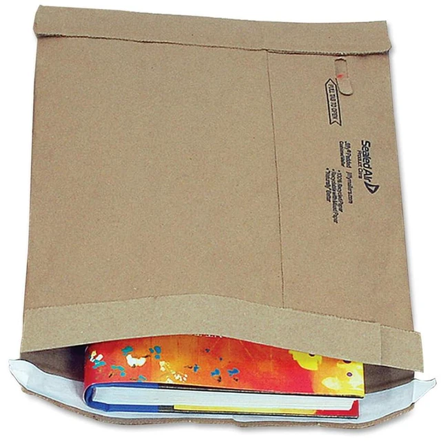 Main image of Jiffy Padded Mailer, #7, Paper Padding, Self-Adhesive Closure, 14.25 x 20, Natural Kraft, 50/Carton