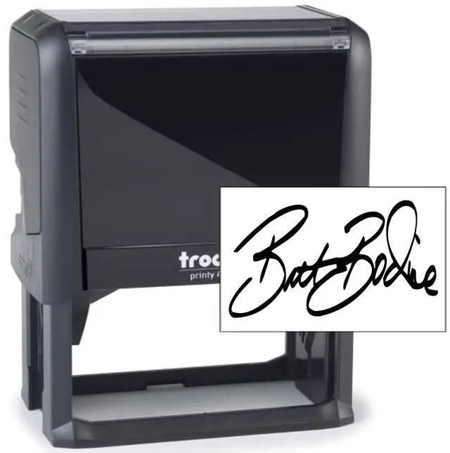 Main image of Trodat 4926 Signature Stamp - Custom Text Stamp - Choose from Many Fonts & 15 Ink Colors!