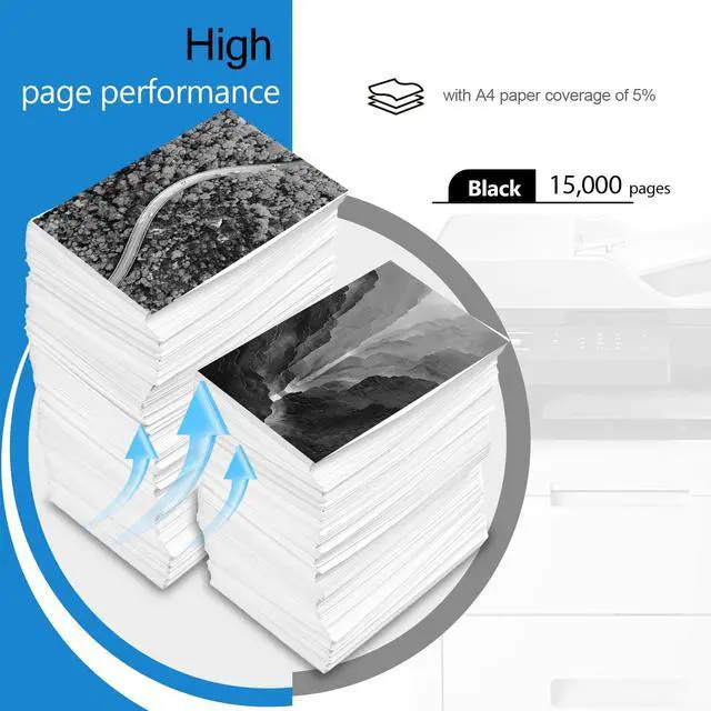 Alt view image 3 of 7 - 58D1H00 Black High Yield Toner Cartridge Compatible for Lexmark MS725 MS821 MS822 MS823 MS824 MS825 MS826 MX721 MX722 MX725 MX822 MX824 MX826 Laser Printer 15,000 Pages
