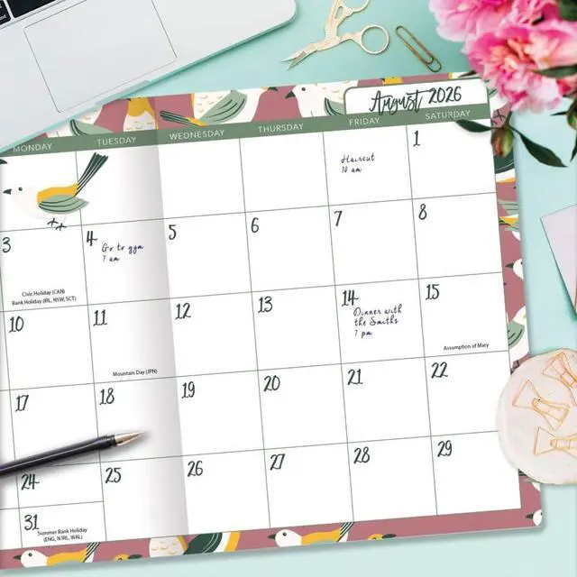 Alt view image 6 of 7 - Flora and Fauna 2027 Monthly Planner by Heather Dutton