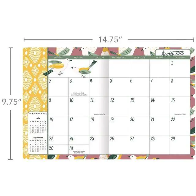 Alt view image 4 of 7 - Flora and Fauna 2027 Monthly Planner by Heather Dutton