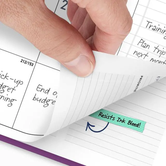 Alt view image 4 of 7 - Planner 2026-2027 Weekly & Monthly Academic 12-Month July-June Half-Hourly Appointment Book, 8-1/4" x 11", Contemporary, Purple (70957X18)