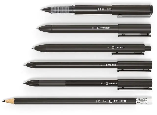 Alt view image 4 of 5 - Ballpoint Pens with Grip, Medium 1.0mm, Black Ink, 36-Pack | Comfortable everyday writing pens for office and daily use