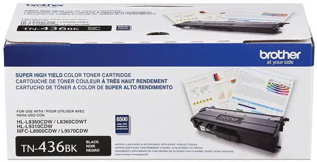 Main image of TN-436BK Super High Yield Toner Black, 6500 Pages