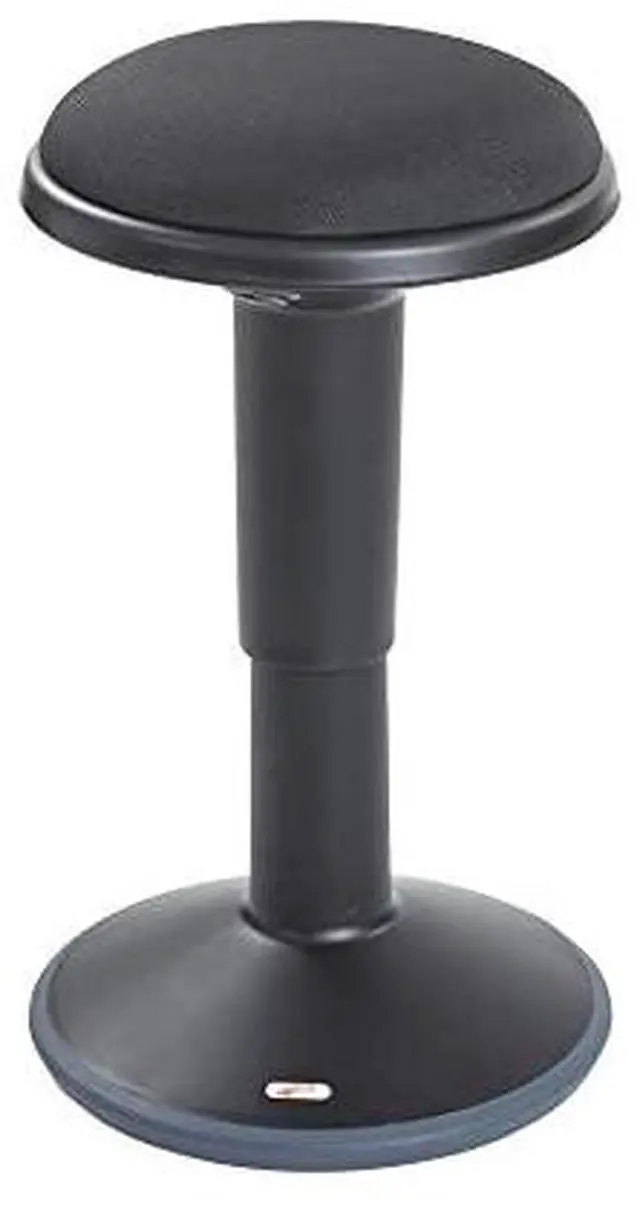 Alt view image 2 of 2 - Sitwell Wobble Stool with Cushion, Adjustable Height, Active Seating, Black