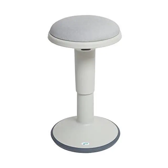 Alt view image 2 of 2 - Sitwell Wobble Stool with Cushion, Adjustable Height, Active Seating, Light Grey