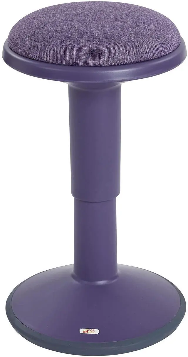 Main image of Sitwell Wobble Stool with Cushion, Adjustable Height, Active Seating, Eggplant