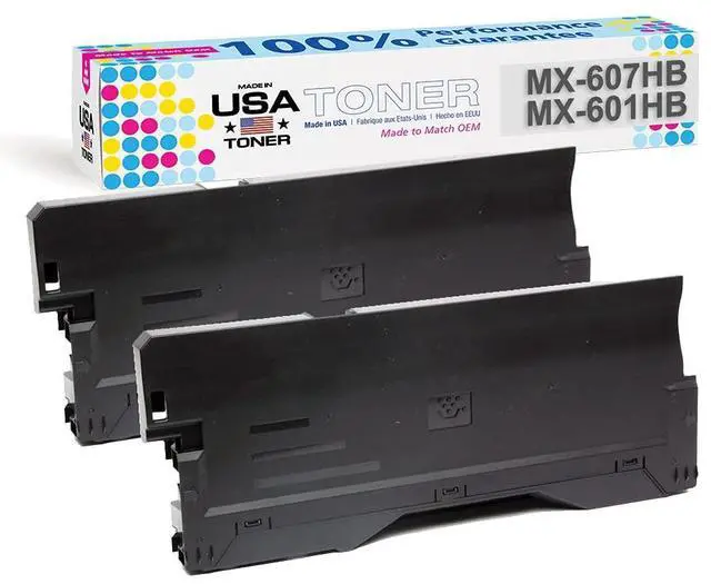 Main image of Compatible Waste Container for Sharp MX-601HB, MX601HB, for use in Color Printers, MX-2651,MX-3051,MX-3061,MX-3071,MX-3551,MX-3561,MX-3571,MX-4051,MX-4061,MX-4071 (2 pk)