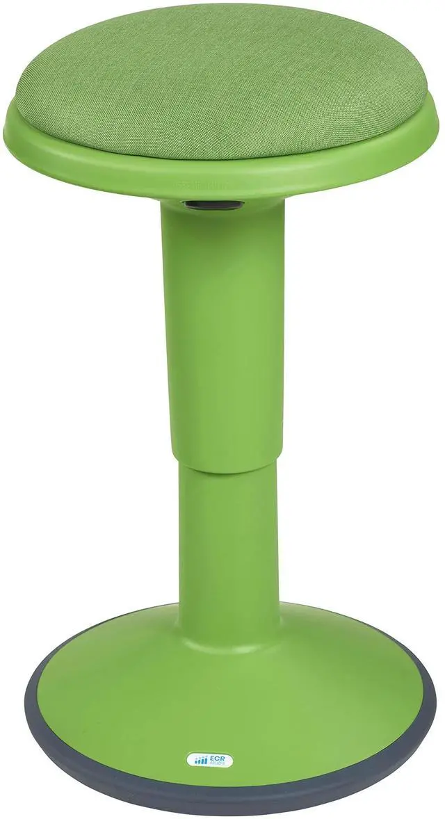 Main image of Sitwell Wobble Stool with Cushion, Adjustable Height, Active Seating, Grassy Green