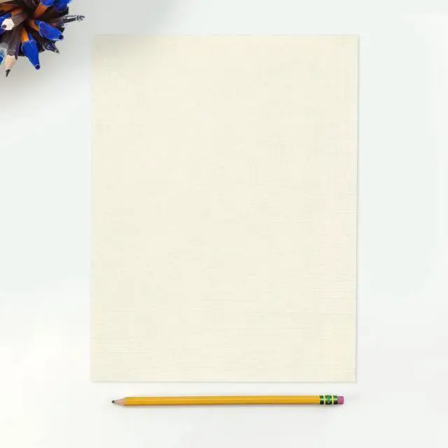 Alt view image 3 of 6 - 8.5" x 11" Paper | Letter Size | Natural Linen | 80lb. Text | 250 Qty