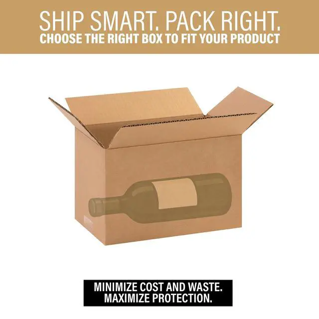Alt view image 3 of 3 - Bundle Of 25 Basic Corrugated Shipping Boxes (10 x 6 x 6")