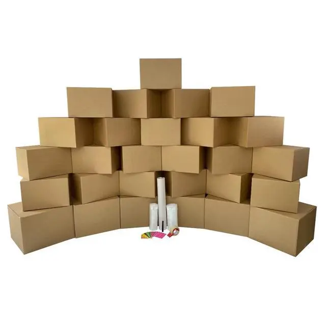 Alt view image 7 of 7 - UBOXES Moving Boxes - 2 Room Bigger Smart Moving Kit - 28 Boxes,Tape, More