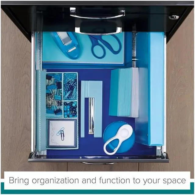 Alt view image 3 of 7 - 3 Drawers 27.32" Vertical Charcoal Metal Filing Cabinet Lockable Pre-Assembled Stationary Letter Size for Home, Office