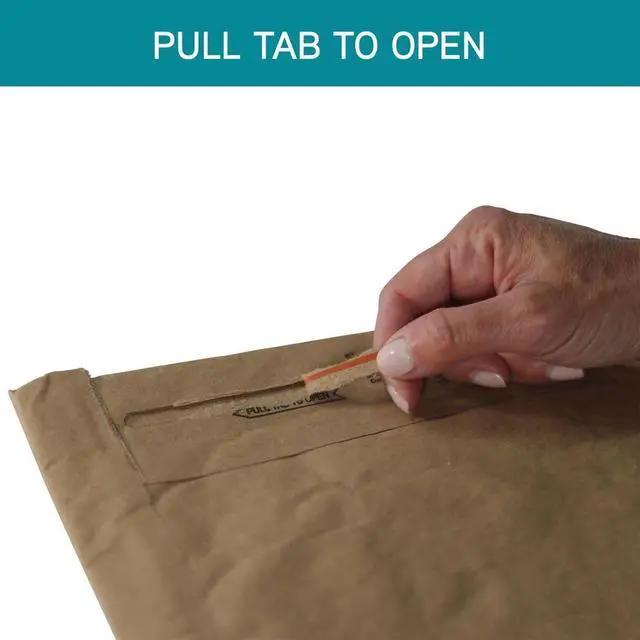 Alt view image 7 of 7 - Jiffy Padded Shipping Mailers, Case of 100, Self Seal Heavy Duty Recycled Cushioned Mailing Envelope, #4-9.5" x 14.5", Kraft
