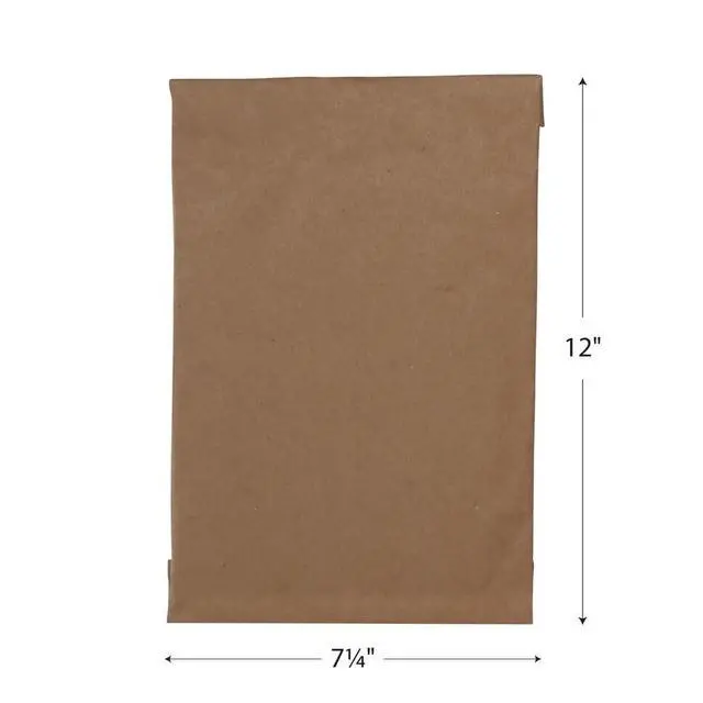 Alt view image 2 of 2 - Jiffy Padded Shipping Mailers, Case of 100, Self Seal Heavy Duty Recycled Cushioned Mailing Envelope, #1-7.25" x 12", Kraft