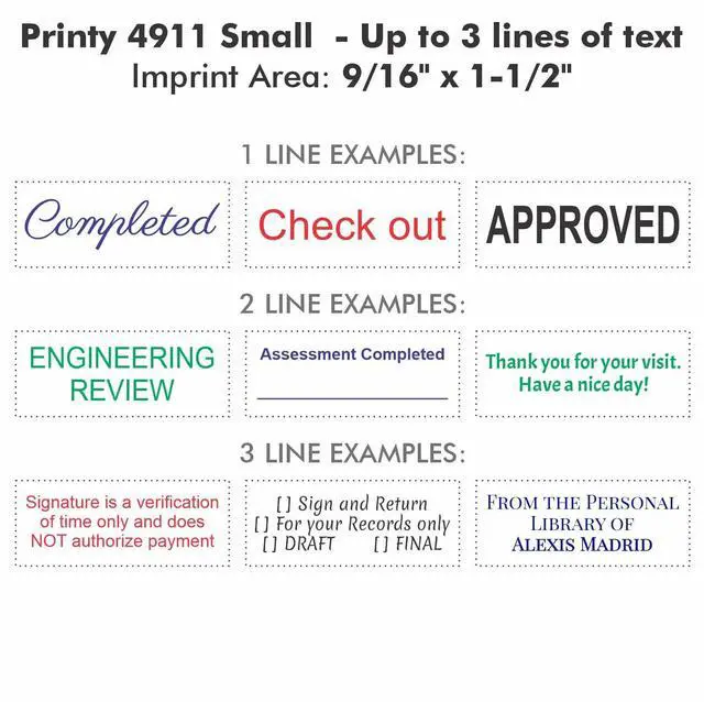 Alt view image 2 of 7 - Personalized Return Address Stamp - Rubber Stamp (Small) | Easy-to-Read Imprint, Crisp Impressions, Built-In Self-Inking Mechanism, Replaceable Ink Pad, High-Volume Mailing